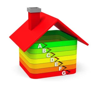 Energy saving house Stock Illustration