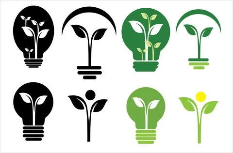 Energy saving icon design vector Stock Illustration