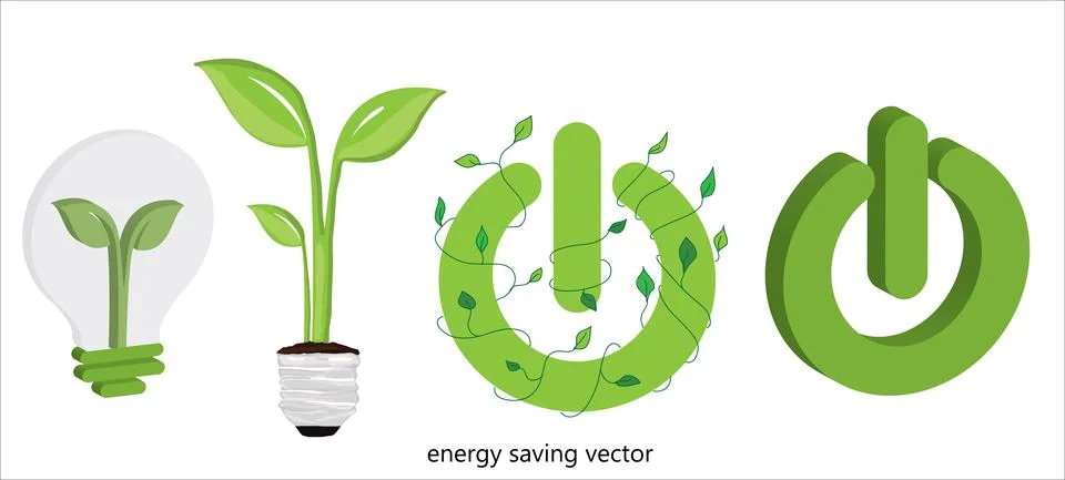 Energy saving icon design vector Stock Illustration