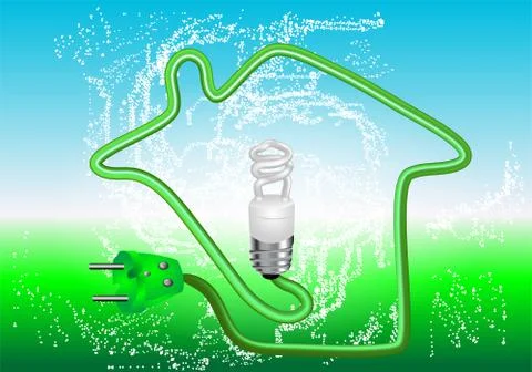 Energy saving Stock Illustration