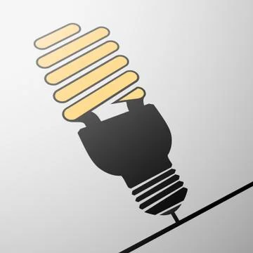 Energy saving lamp 스톡 일러스트