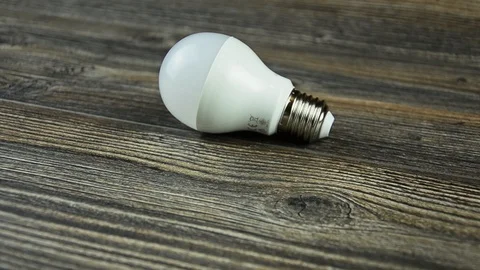 Energy-saving lamp led bulb. Led light bulb. 스톡 동영상 87952046