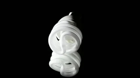 Energy saving lamp (rotate) Video stock 21434847