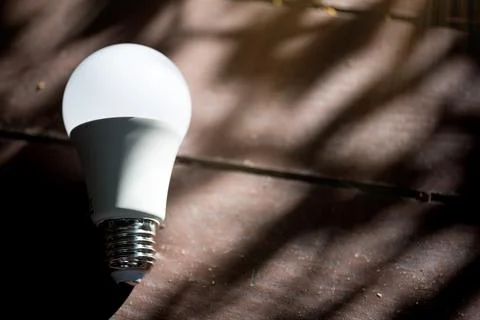 Energy saving LED BULB ECO With the environment Stock Photos