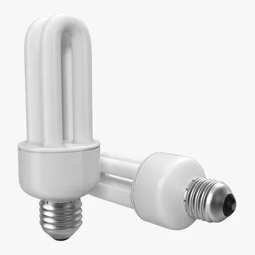 Energy Saving Light Bulb 3 3D Model 3D Model