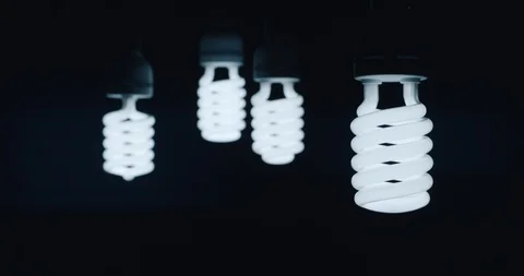 Energy saving light bulb heaps 1 Video stock 87553485