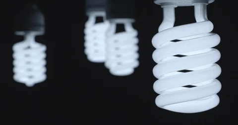 Energy saving light bulb heaps 3 Video stock 87553506