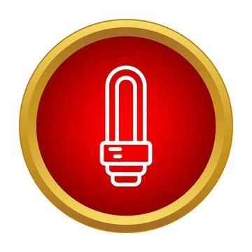 Energy saving light bulb idea icon concept Stock Illustration
