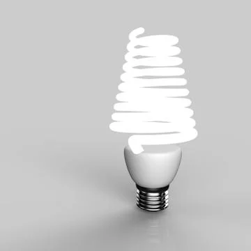 Energy saving light bulb Stock Illustration