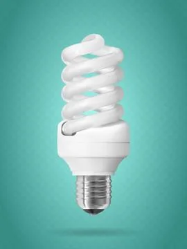 Energy saving light bulb. Stock Illustration