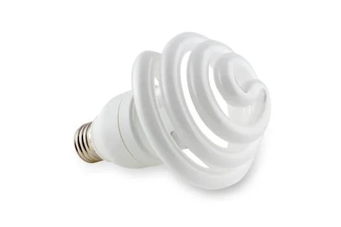 Energy saving light bulb isolared Stock Photos