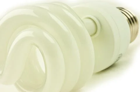Energy saving light bulb Stock Photos