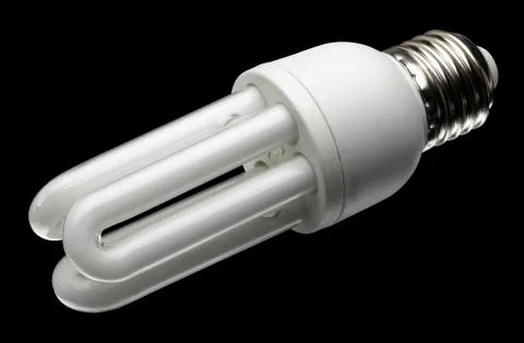 Energy saving light bulb Stock Photos