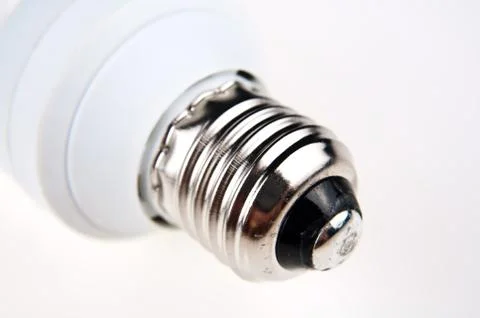 Energy saving light bulb Stock Photos