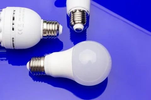 Energy saving light bulb to save money and electricity. Stock Photos