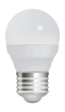 Energy saving light bulb on white background. Stock Illustration