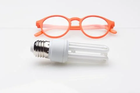 Energy saving light bulbs, ecological, to save energy and consumption. Stock Photos