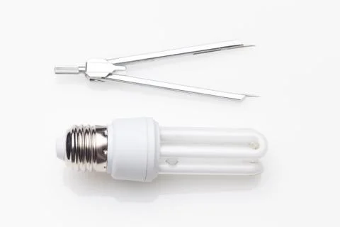 Energy saving light bulbs, ecological, to save energy and consumption. Stock Photos