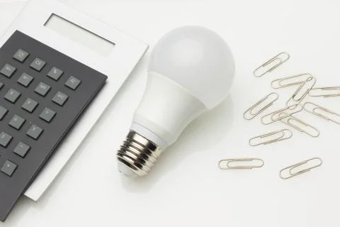 Energy saving light bulbs, ecological, to save energy and consumption. Stock Photos