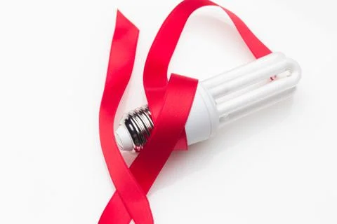 Energy saving light bulbs, ecological, to save energy and consumption. Stock Photos