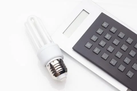 Energy saving light bulbs, ecological, to save energy and consumption. Foto stock