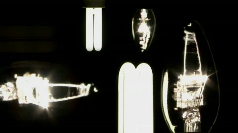 Energy saving light bulbs Stock Footage 660553