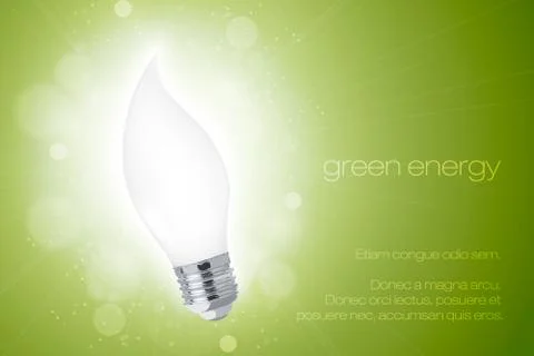 Energy saving light bulbs Stock Illustration
