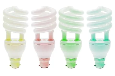 Energy saving light bulbs Stock Photos