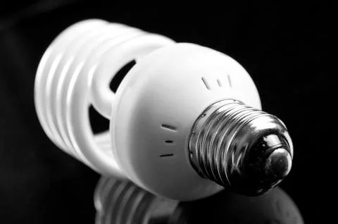 Energy saving lightbulb Stock Photos