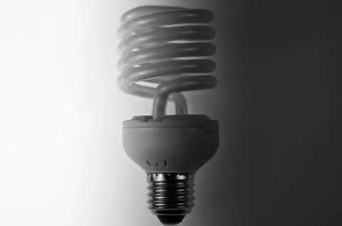 Energy saving lightbulb Stock Photos