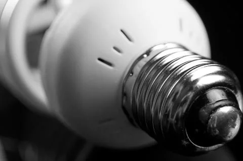 Energy saving lightbulb Stock Photos