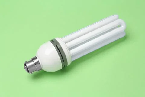 Energy saving lightbulb Stock Photos