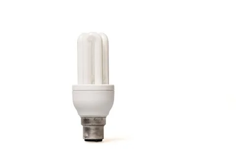 Energy saving lightbulb Stock Photos