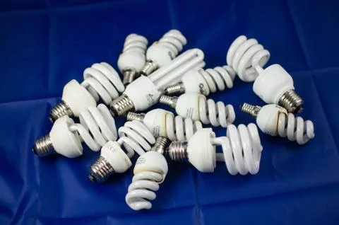 Energy saving lights Stock Photos