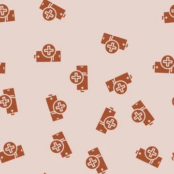 Energy saving mode glyph vector seamless pattern 스톡 일러스트