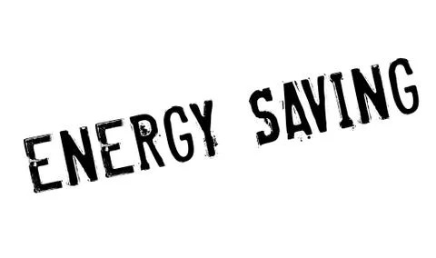 Energy Saving rubber stamp Stock Illustration