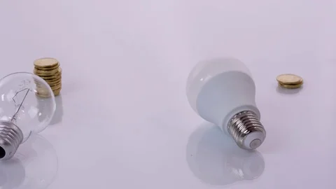 Energy saving. Stop motion Stock Footage 72717049