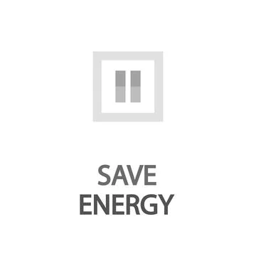 Energy saving switch Stock Illustration
