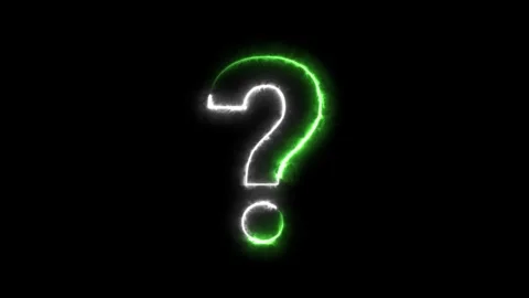 Energy seamless loop question mark Stock Footage 283911734
