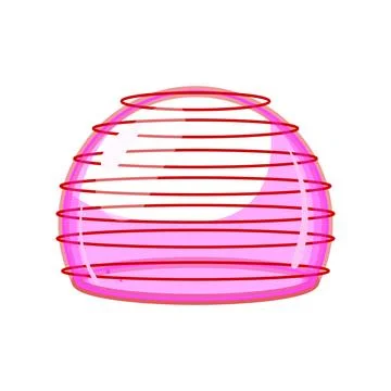Energy shield protecting object creating secure barrier Stock Illustration