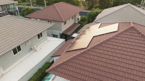 Energy solar system for go green houseowner smart home IOT solution. Stockbeeldmateriaal 248302392
