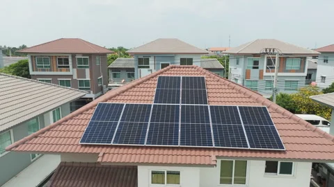 Energy solar system for go green houseowner smart home IOT solution. Video stock 248302587