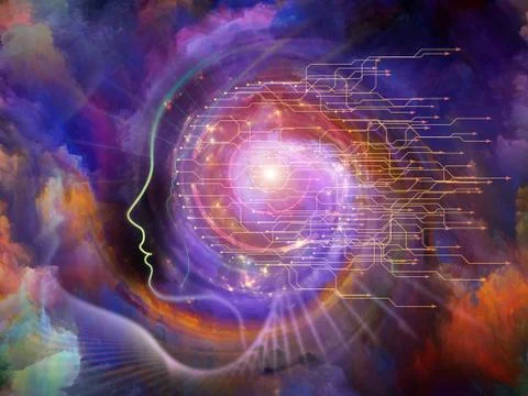 Energy of the Soul Stock Illustration