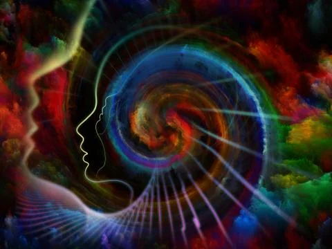 Energy of the Soul Stock Illustration