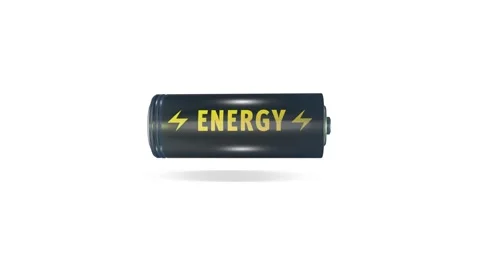 An energy source. Battery. Lightning. Icon. Stock Footage 259722693
