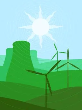 Energy sources Stock Illustration