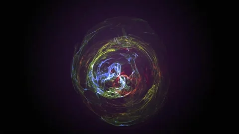 Energy Space Sphere 02 Stock Footage 243582261