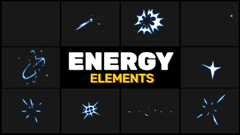 Energy Sparks  스톡 After Effects