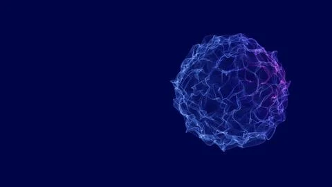 Energy sphere with glowing particles Stock Illustration