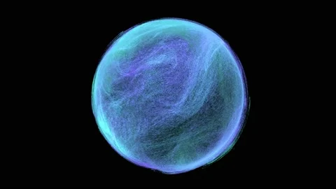 Energy sphere swirls Stock Footage 155227478